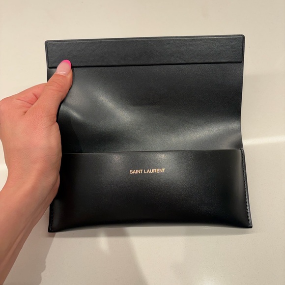 Saint Laurent Black and Cream Glasses - Picture 7 of 7